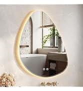 irregular LED bathroom mirror