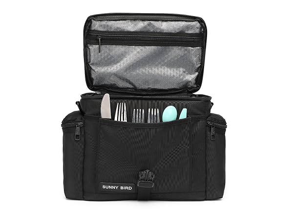 Large Lunch Bag, Thermally Insulated Soft Cooler with Shoulder Strap for Women, Men