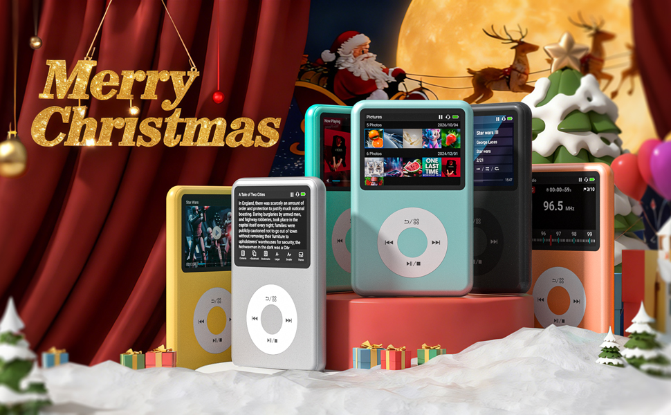 Hifi audio player, mp3 player with bluetooth, digital music player, audiobook player