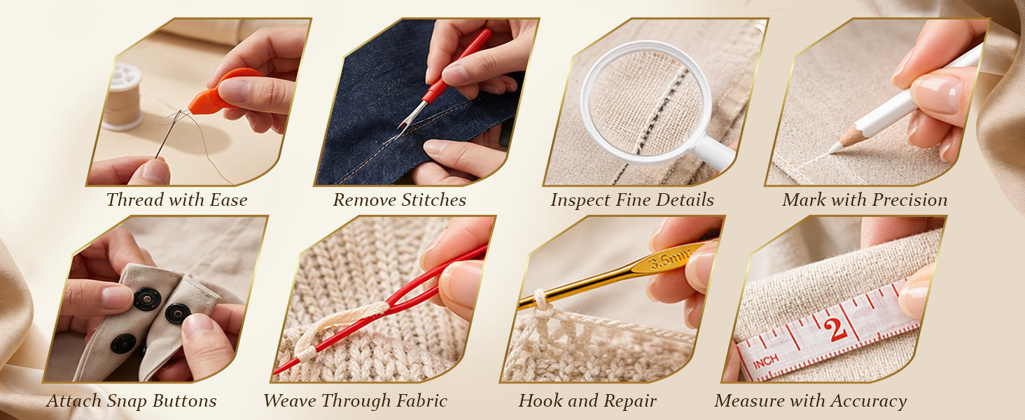 sewing needle and thread