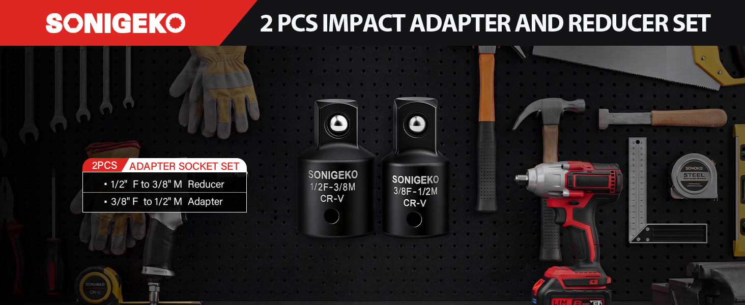 IMPACT SOCKET ADAPTER AND REDUCER SET