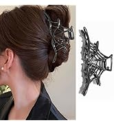 Black Spider Web Hair Clips Metal Alloy Hair Claw Clips with Design Halloween Hair Accessories fo...