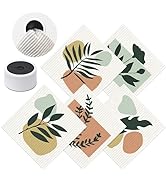 SUPERSCANDI Swedish Dishcloths With 100% Recycled BioPlastic Hanger, Reusable Paper Towels Washab...