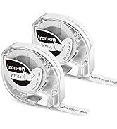 P12 Clothing Fabric Label Maker Tape, Iron on Fabric Tapes 12mm 1/2 Inch Label Tape Compatible wi...
