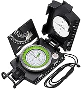 Proster IP65 Compass Hiking Survival - Lensatic Sighting Compass for Camping Navigation, Compass ...