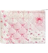 Sunwel Fashion Floral Makeup Bags Coquette Aesthetic Cute Cosmetic Bag for Women Girls