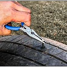 Step 1 for Tubeless tire pncture