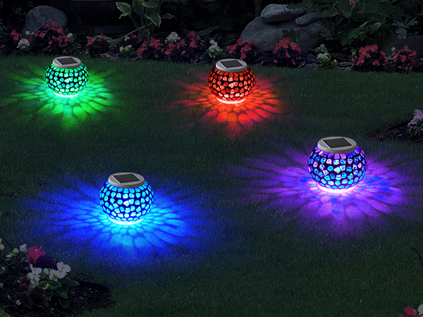 mosaic solar lights outdoor solar garden lights