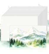 120 Sheets 4x6 Watercolor Paper Bulk, Cold Press Watercolor Paper Cards | 110 LB/230 GSM Water Co...