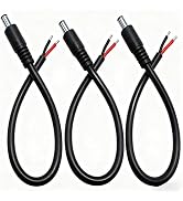 0.8FT 5.5mm x 2.5mm Male DC Power Cable 16AWG DC 12V Connector Suitable for Closed-Circuit Televi...