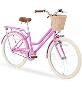 Chrisphil 24 Inch Girls Bike for 10+ Years Old - Steel Frame, Multiple Colors, 85% Pre-Assembled