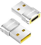 HOWJIM USB to USB C Adapter,PD/QC Fast Charging USB 2.0 480Mbps Data Transfer,USB C Female to A M...