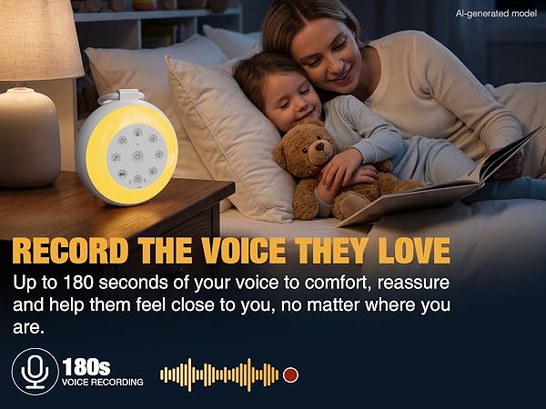 MEGATEK Portable Sound Machine with 180s Voice Recording