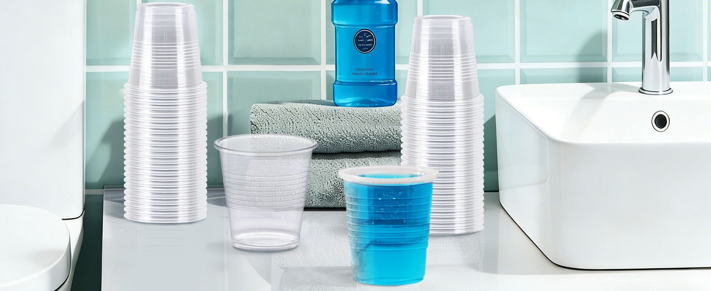 plastic bathroom cups