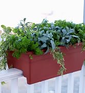 deck rail planter, deck rail plant pot, rectangular planter, wooden rail planter, outdoor planter