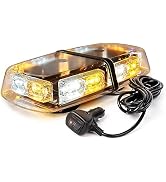 Xprite 36 LED Rooftop Strobe Beacon Mini Bar Lights 16 Flashing Modes Warning Hazard Light w/Magn...
