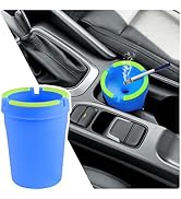 Smokeless Ashtray,Portable Car Ashtrays for Cup Holder Smell Proof,Multifunctional Ashtray with L...