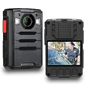 ponycam 1440P 4G GPS Police Body Camera, Complimentary SIM Card, 17H Record Time, 3600mAH Battery...