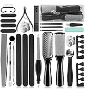 36 in 1 Pedicure Kit, Professional Pedicure Tools Foot Rasp Foot Dead Skin Remover for Home & Sal...