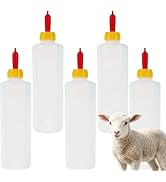 Alipis Goat Bottle with Nipples: 13. 5 Oz Lamb and Calf Feeder Kit - Baby Goat Bottle for Milk Re...
