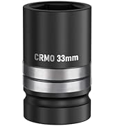 Vehicraft 1" Drive 1-5/16" 6 Point Impact Socket, CR-MO Axle Nut Socket ANSI Certified Heavy Duty...