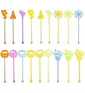 MAGICLULU 40pcs Sticky Hand Held Spider Web Mini Stretchy Hands Elastic Sticky Ghosts Colorful St...
