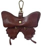 Yzikema Leather Butterfly Keychain, Boho Butterfly Women's Decorative Key Fob, Gifts For Nature L...