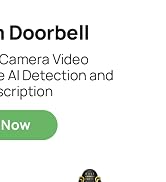 Anona Dual Cameras Video Doorbell with AI Package Detection No Subscription