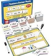 Aizweb Sentence Building Games,Phonics Puzzles for Kids Ages 5-8,Montessori Phonics Reading Learn...