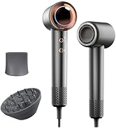 Tideway Hair Dryer Professional High-Speed Ionic Blow Dryer 110,000 RPM, Compact Hair Dryer with ...