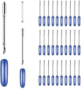 BFVV 30 PCS 60 Degree Deep Cut Blades, Replacement Lettering Blades with Springs Compatible with ...