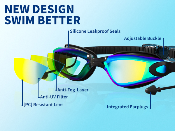 swimming goggles kits for adult