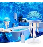 BANDIANCY Waving Jellyfish Lamp - Ocean Wave Project Light with Remote & Soothing Lights, Waterpr...