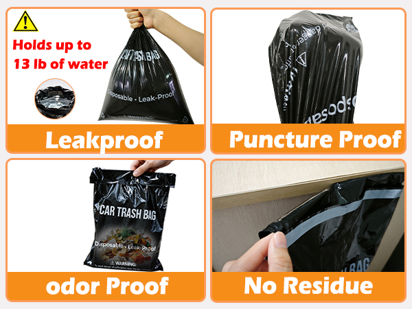 waterproof, puncture-resistant, and odor-blocking—holds 13 lbs with zero-residue adhesive