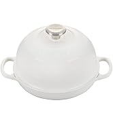 Le Creuset Enameled Cast Iron Signature Round Bread Oven, 9.5 inch, White