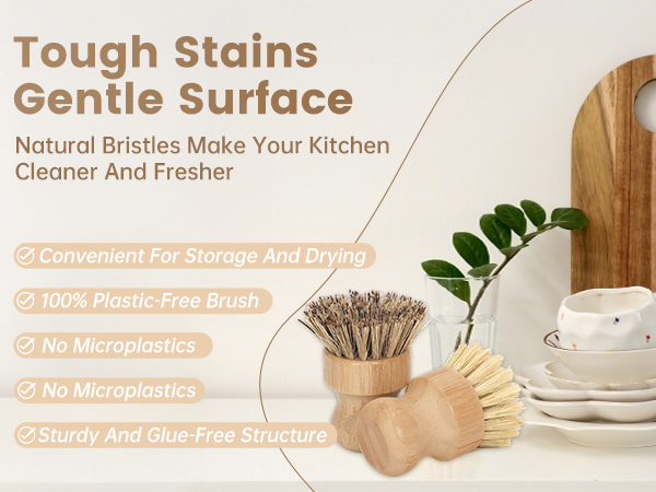 bamboo brush for dishes