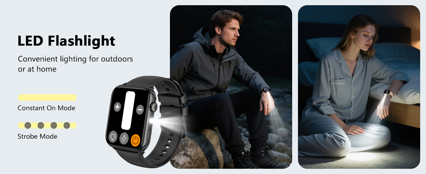 Built-in high-brightness LED flashlight ensures safety and meets emergency needs.