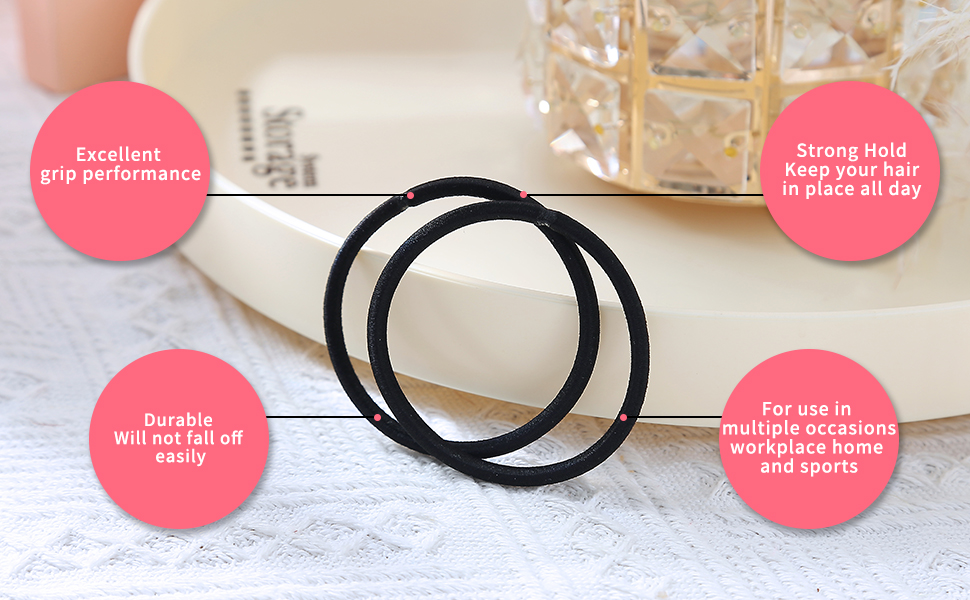 hair ties for thick hair