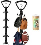 TrainBoy Hockey Drying Rack, Hockey Gear Drying Rack with 5 Durable Adjustable Hooks, Hold Up to ...