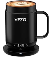 VFZO Smart Mug,Self heating,Temperature-Controlled, Self-Heating Coffee Mug.LED real-time tempera...