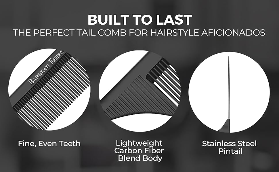 Hair Stylist’s Comb for parting and sectioning, Teasing, Blow Drying, Straightening