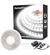 Small Led Light Strip, 12V Updated 24V Dimmable Cuttable LED Lights Strip, 32.8ft 600Leds, Super ...