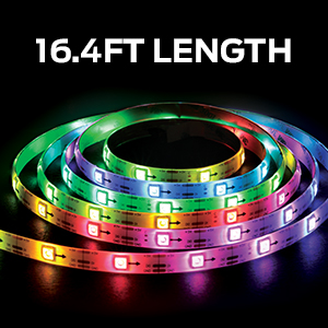 Monster 16.5ft Music Sync and Multi-Color Color Flow LED Light Strip