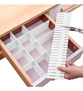 Bofoho Drawer Divider Adjustable Diy Storage Organizer Separator for Tidying Clutter Cutlery Unde...