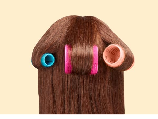 Back of head with hair rollers