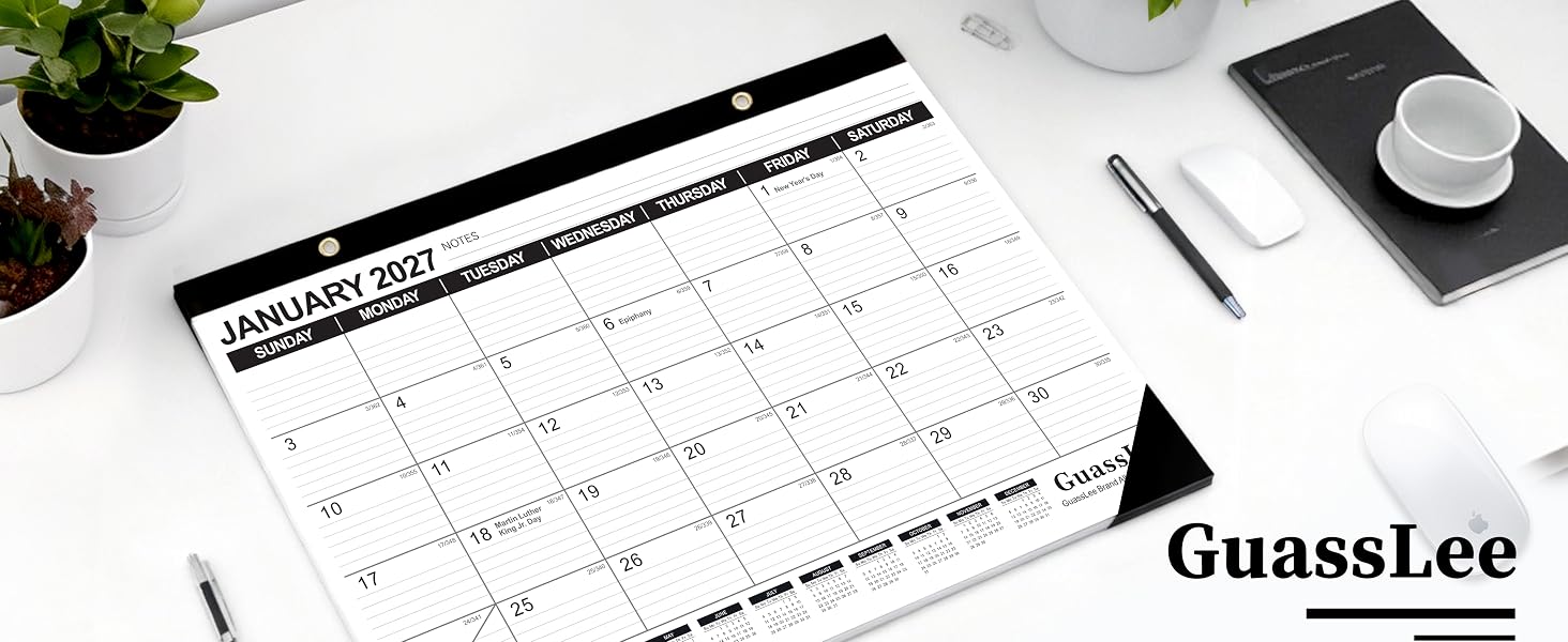 desk calendar 2026-2027