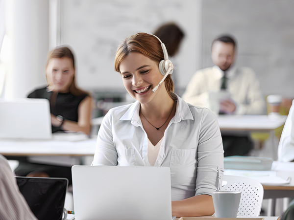call center headset with microphone noise cancelling