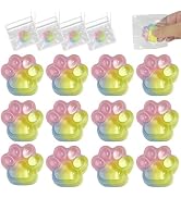 12 Packs Taba Squishy Toys Mini Cat Paw with Keychains Squeeze Squishy Fidget Toys, Fidgets for C...