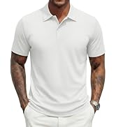 MAGNIVIT Mens Polo Shirts Short Sleeve Quick Dry Moisture Wicking Pique UPF80+ Casual Collared Go...