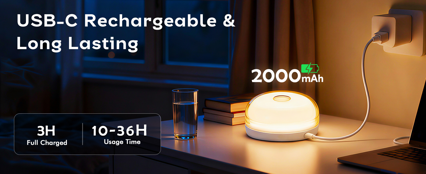 Rechargeable Shower Light for Inside Shower, Waterproof Lights for Shower Bathroom